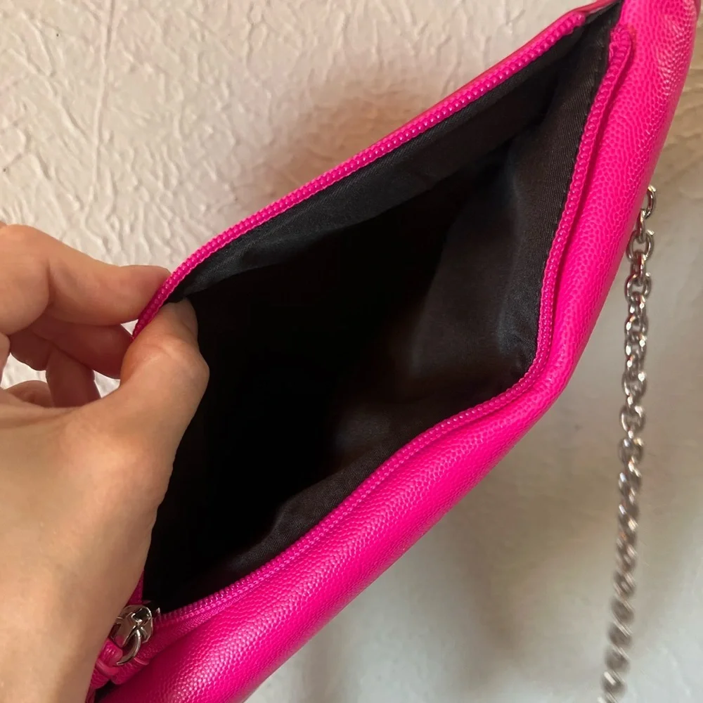 Rebecca Minkoff bright pink crossbody envelope bag - Picture 3 of 12